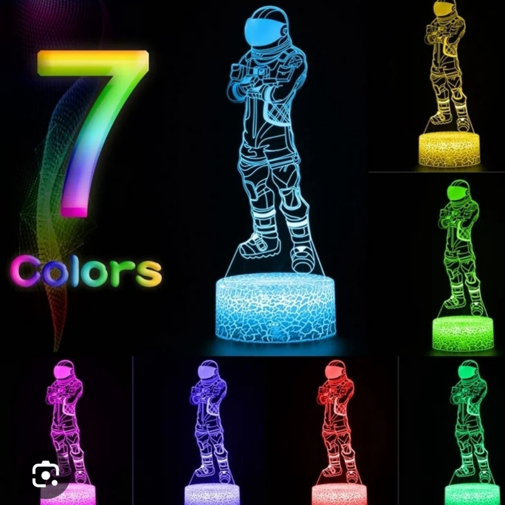 Fortnite Dark Voyager Night Light (Dark Voyager crackle base) 3D Lamp